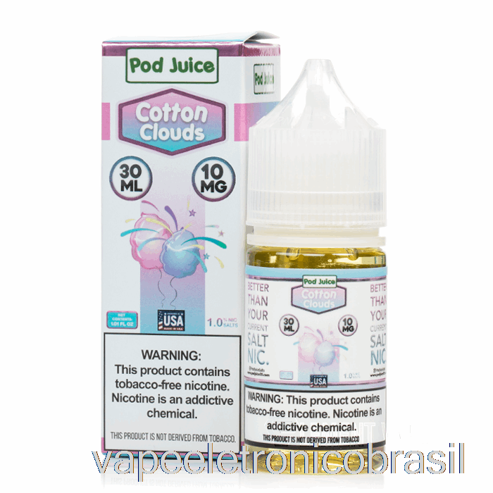 Vape Nuvens De Algodão Eletrônico - Suco De Vagem - 30ml 20mg